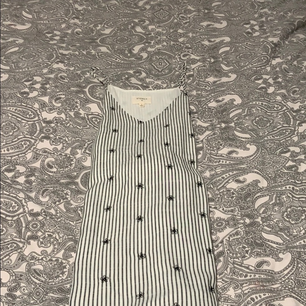 Tank top dress ties in the back